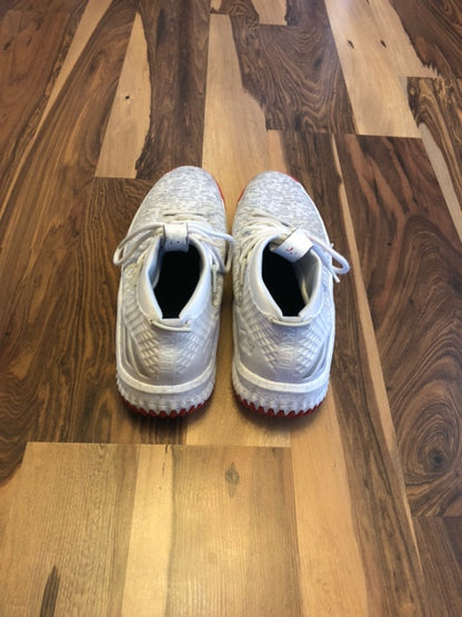 Adidas Dame 4 White/Red - Size 12