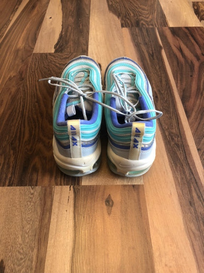 Nike Air Max 97 - Blue/White/Purple - Size 7Y