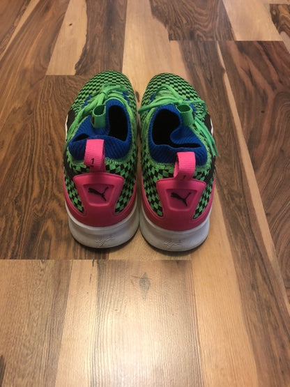 Puma Clyde Court Green/Pink/Blue - Size 10.5