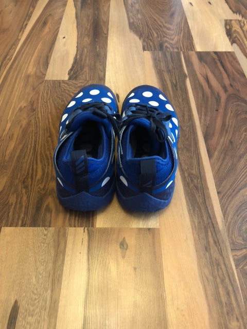 Adidas James Harden Blue/White Polka Dot - Size 8