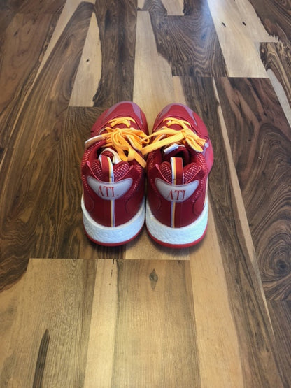 Adidas Boost Atlanta Hawks Red/Yellow/White - Size 12