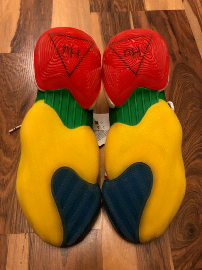 Adidas Pharrell Williams Crazy BYW White/Yellow/Blue/Green - Size 11.5