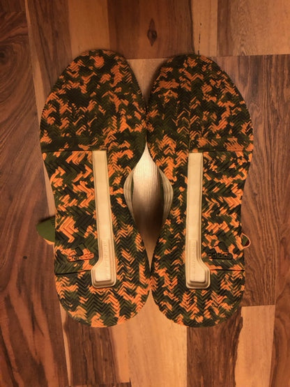 Adidas Next Level Olive Green/Orange/White - Size 11