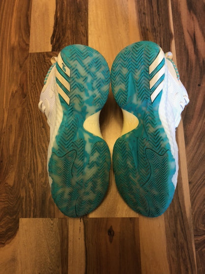 Adidas James Harden 6 White/Green/Orange - Size 11