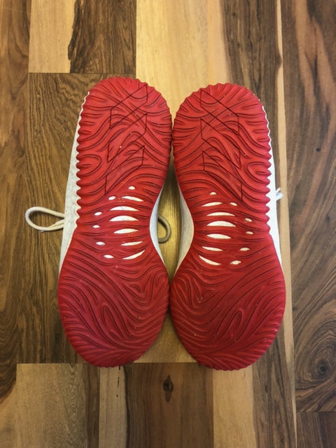 Adidas Dame 4 White/Red - Size 12