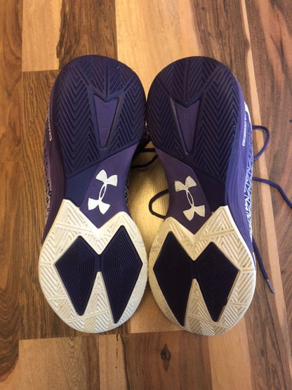 Under Armour Charge White/Purple - Size 12