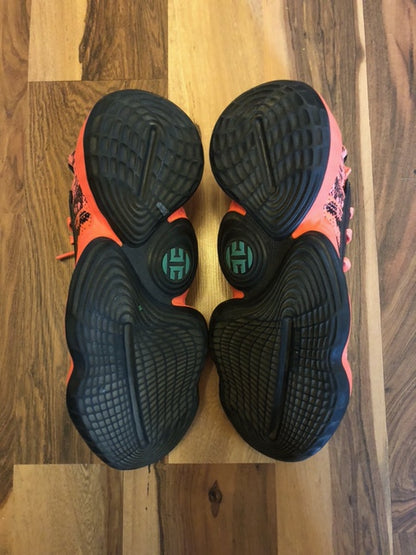 Adidas James Harden 4 Coral/Orange/Black - Size 10.5
