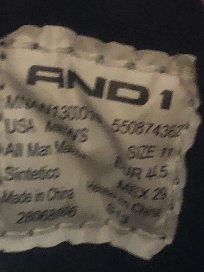 And 1 White/Black/Red - Size 11