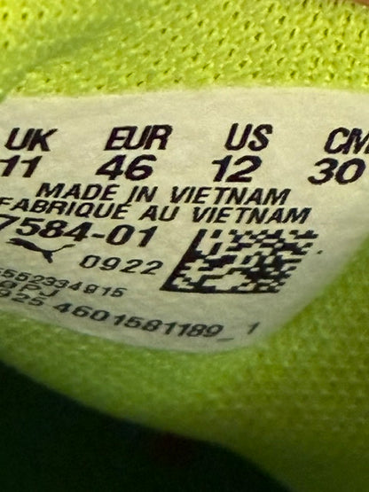 Puma Melo 02 Slime Green Yellow Red - Size 12