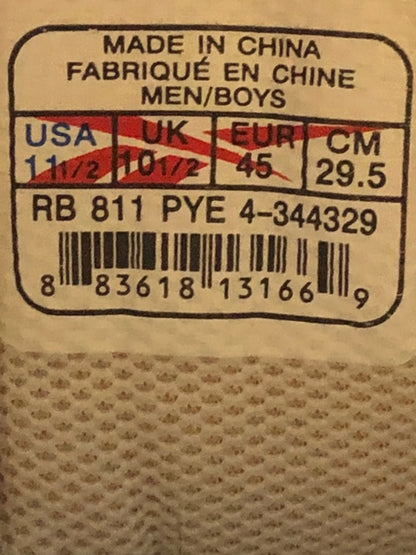 Reebok White/Black - Size 11.5