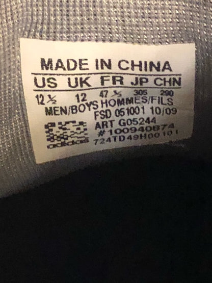 Adidas Black/White - Size 12.5