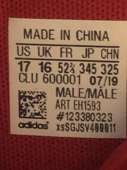 Adidas Pro Bounce Red/Black - Size 17