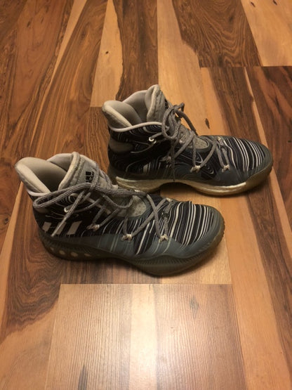 Adidas Crazy Explosive Gray/White/Black - Size 7.5