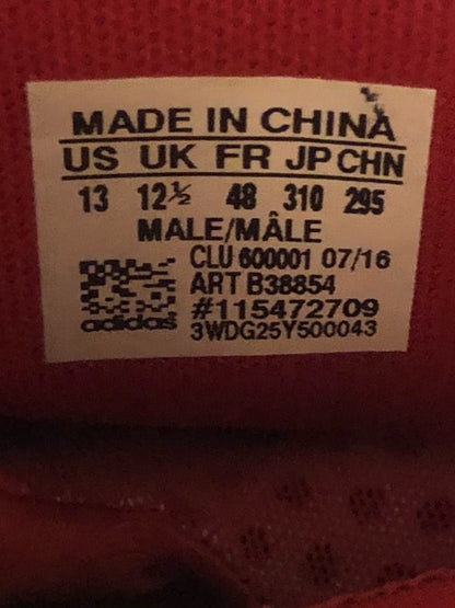 Adidas Crazy Explosive Red/White - Size 13