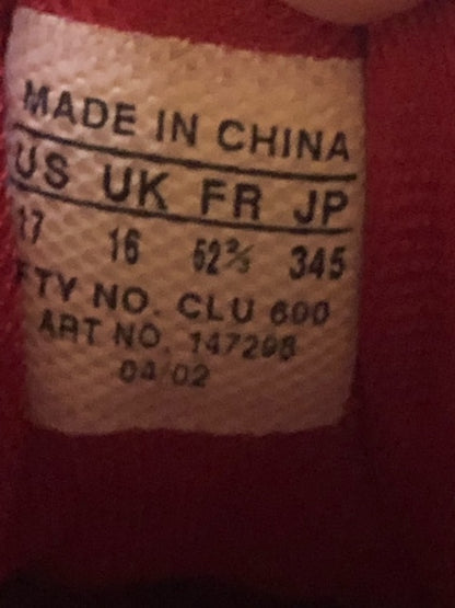 Adidas Red/White - Size 17