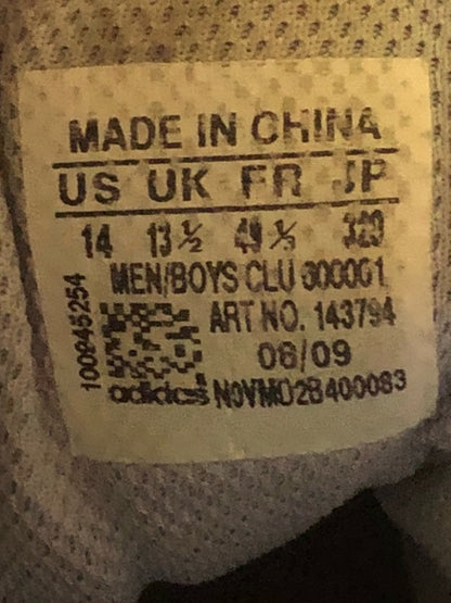 Adidas Pro Blue/White/Yellow - Size 14