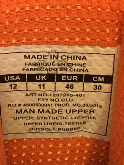 Under Armour Micro G - Blue/Orange - Size 12