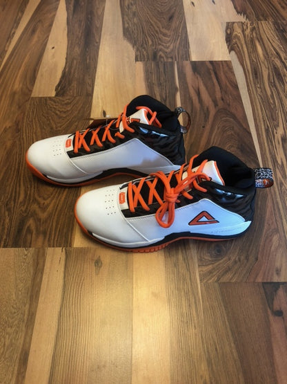 Peak White/Black/Orange - Size 9.5