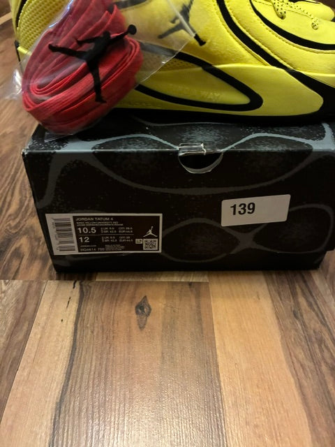 Nike Tatum 4 Yellow, Black - Size 10.5