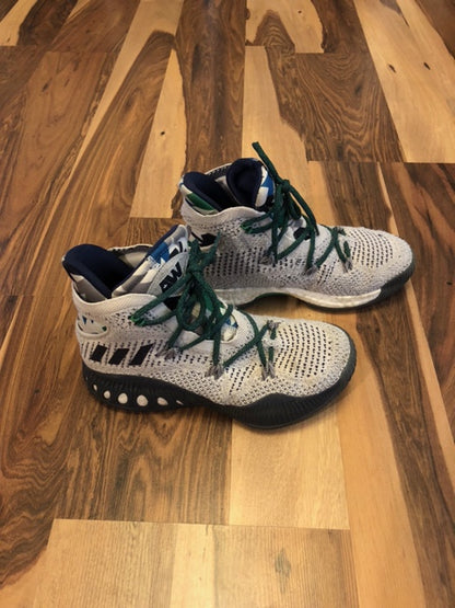 Adidas Andrew Wiggins - White/Blue/Green - Size 6